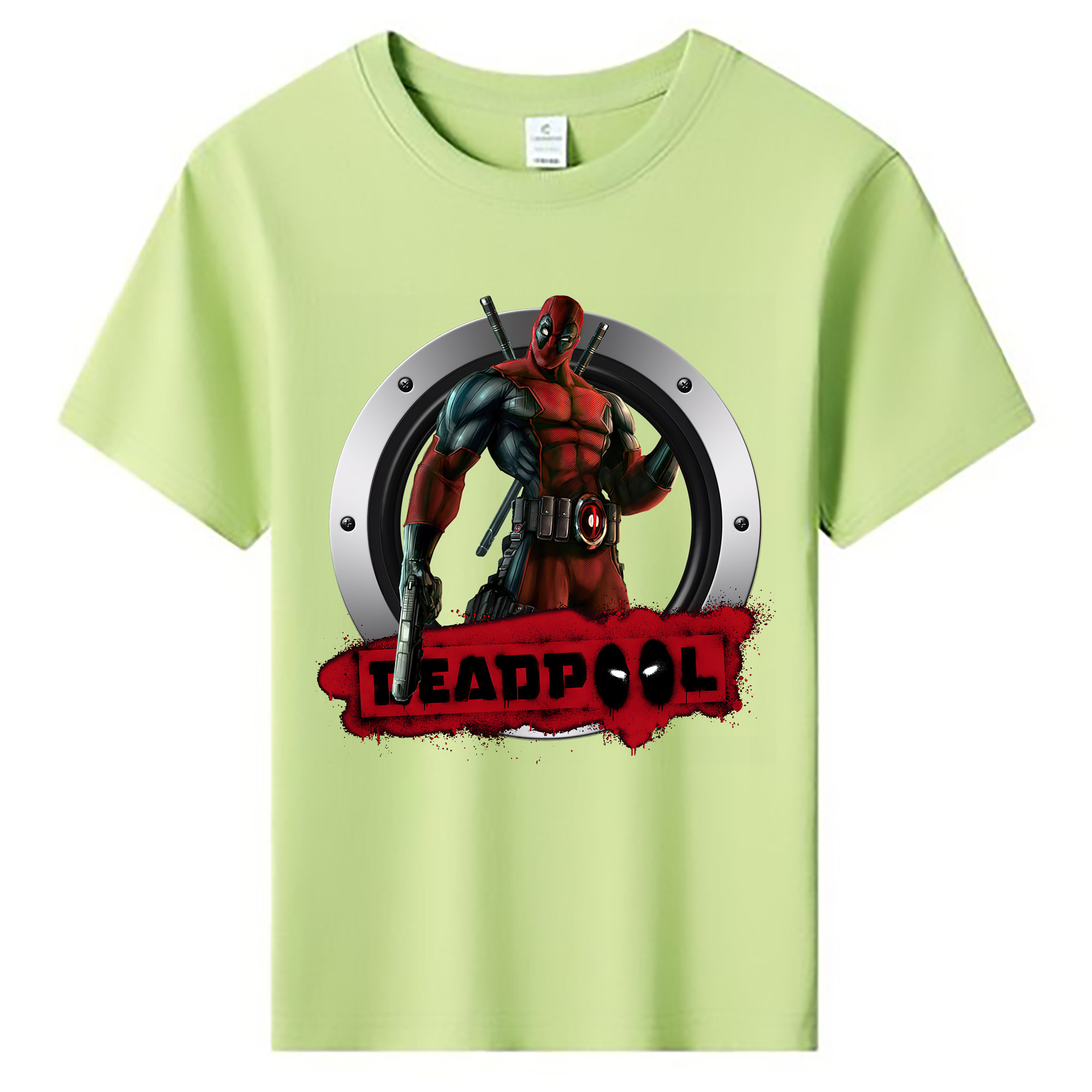 （画像用） Deadpool デッドプール 綿100％キッズTシャツ（フロントプリント）
